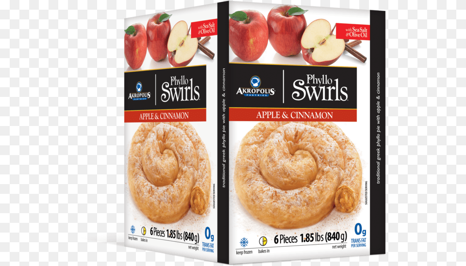 Akropolis Apple Swirls U2014 Mediterranean Pita, Bread, Food, Fruit, Plant Free Transparent Png