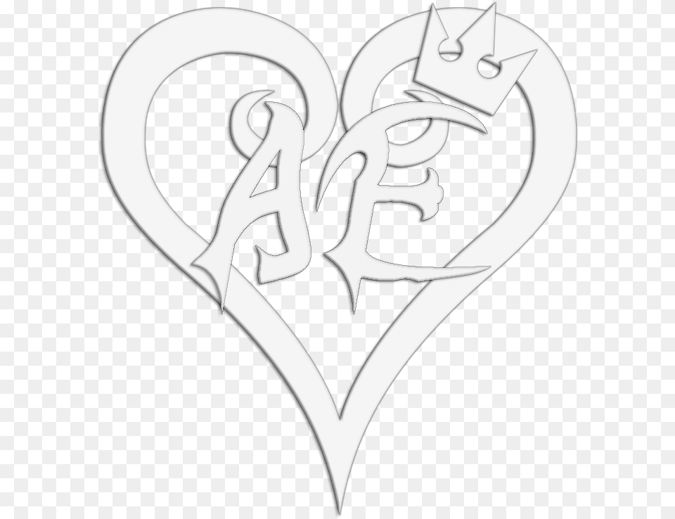 Aku Editing Heart, Stencil Png