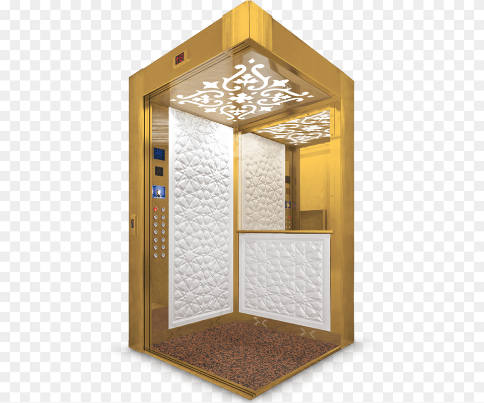 Akyollar Lift Makina Sari Paslanmaz Asansor Kabin, Elevator, Indoors, Mailbox Free Png