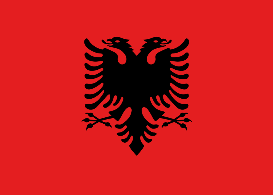 Al Albania Flag Icon, Emblem, Symbol, Animal, Bird Free Png