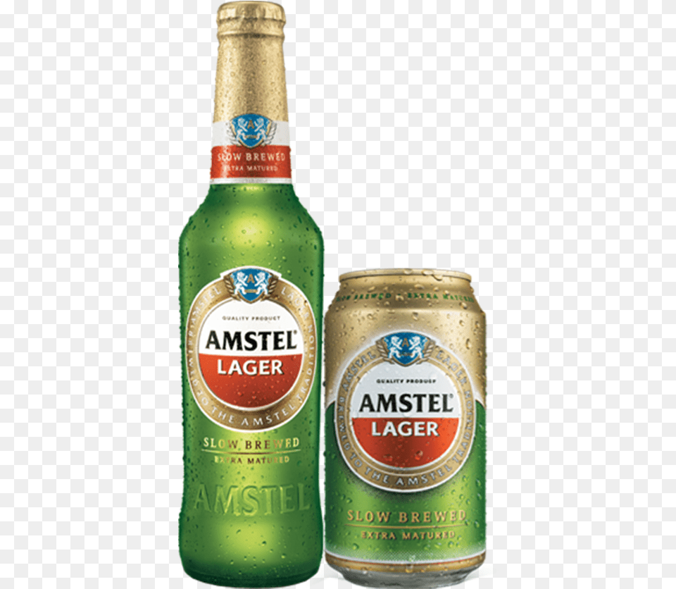 Al Amstel Lager Green, Alcohol, Beer, Beverage, Beer Bottle Free Png