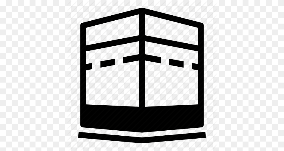 Al Building Hajj Islamic Kaaba Ramadan Icon, Bus Stop, Outdoors, Architecture, Lamp Free Transparent Png