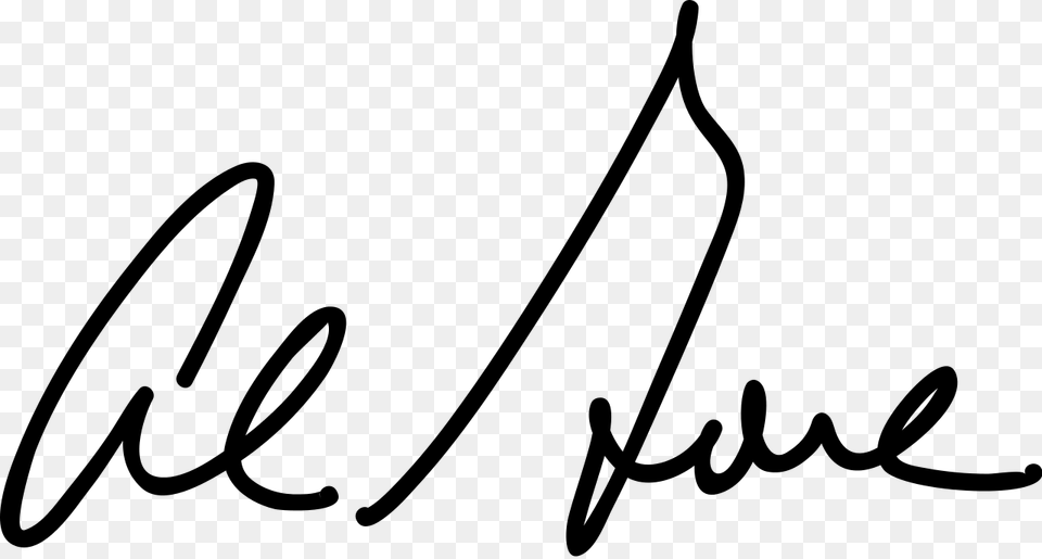 Al Gore Signature, Gray Free Png