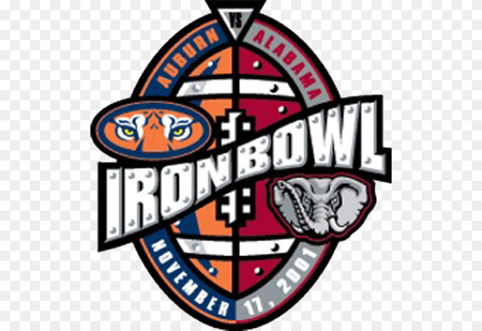 Alabama And Auburn Unite Over Iron Bowl Trademark, Badge, Symbol, Logo, Emblem Free Png