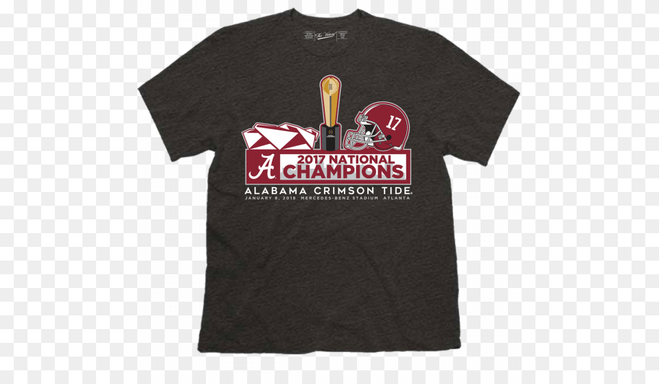 Alabama Crimson Tide 2017 National Champions Alabama Crimson Tide Football, Clothing, T-shirt, Shirt Free Png