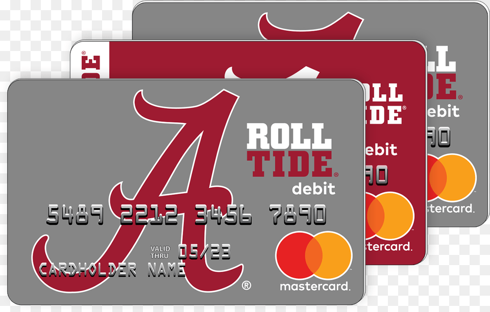 Alabama Crimson Tide Fancard Prepaid Mastercard Group Graphic Design, Text, Credit Card, Dynamite, Weapon Free Png Download
