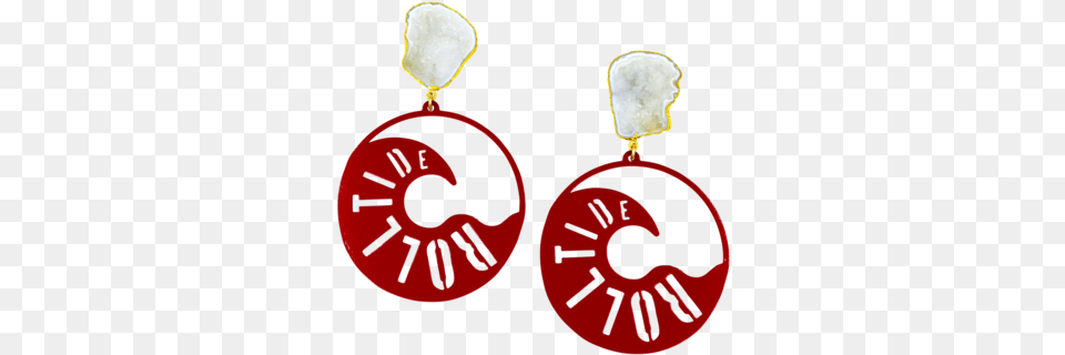 Alabama Crimson Tide Hoop Earrings With Lovely, Accessories, Earring, Jewelry, Gemstone Png Image