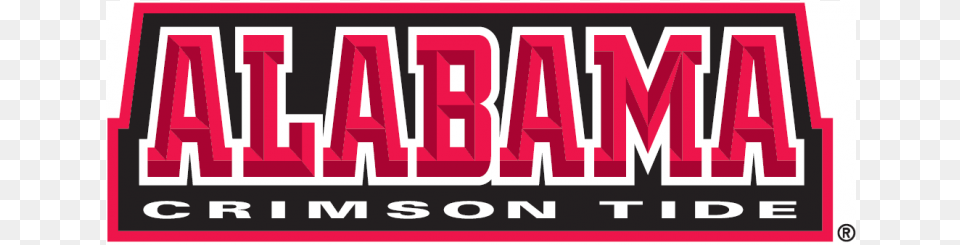 Alabama Crimson Tide Logo, Scoreboard, Banner, Text, Advertisement Png Image