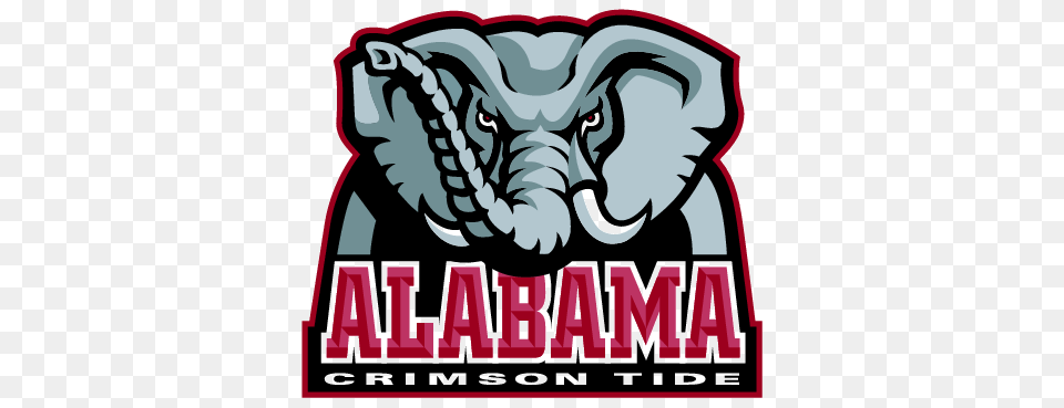 Alabama Crimson Tide Logo, Animal, Elephant, Mammal, Wildlife Png Image