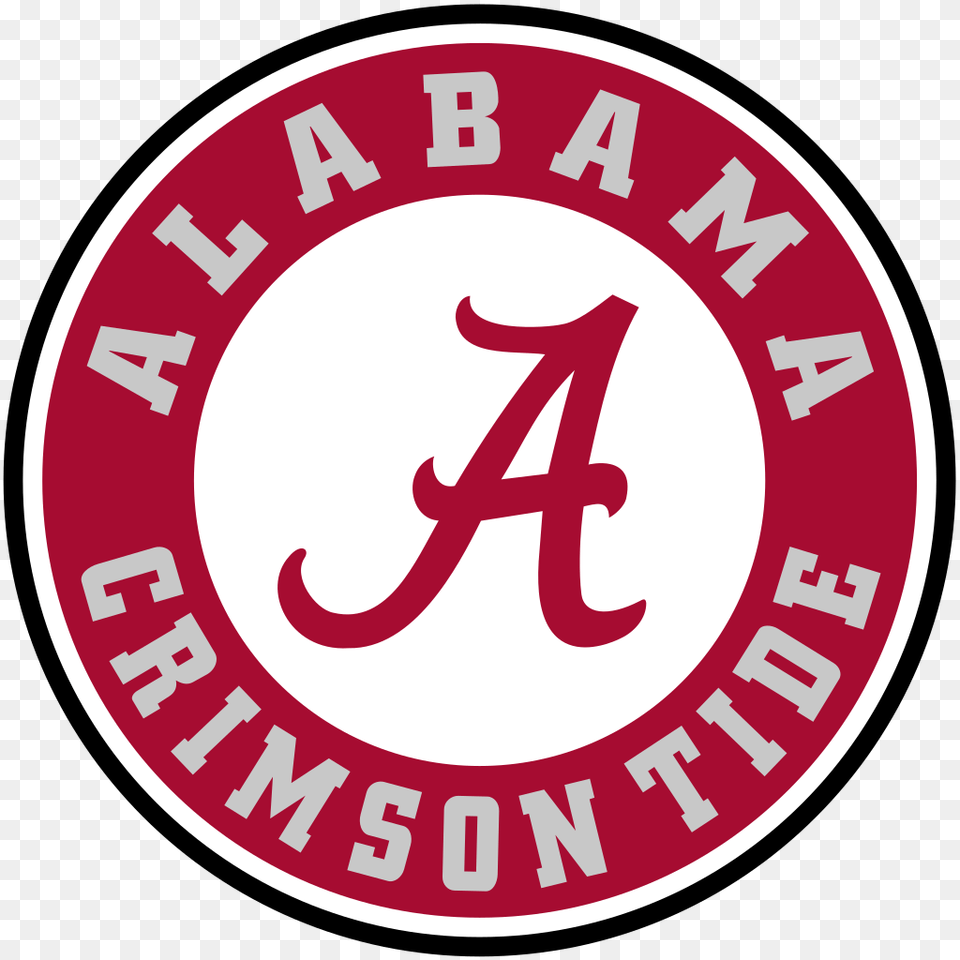 Alabama Crimson Tide Logo, Disk, Text Free Transparent Png