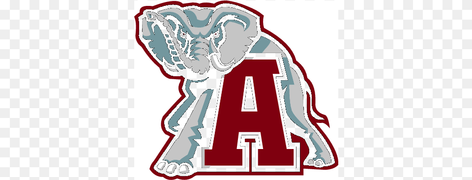 Alabama Crimson Tide Logo Alabama Crimson Tide Football, Animal, Elephant, Mammal, Wildlife Png Image