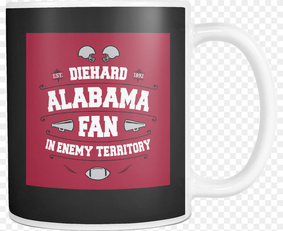 Alabama Diehard Fan Mug, Cup, Beverage, Coffee, Coffee Cup Free Png Download