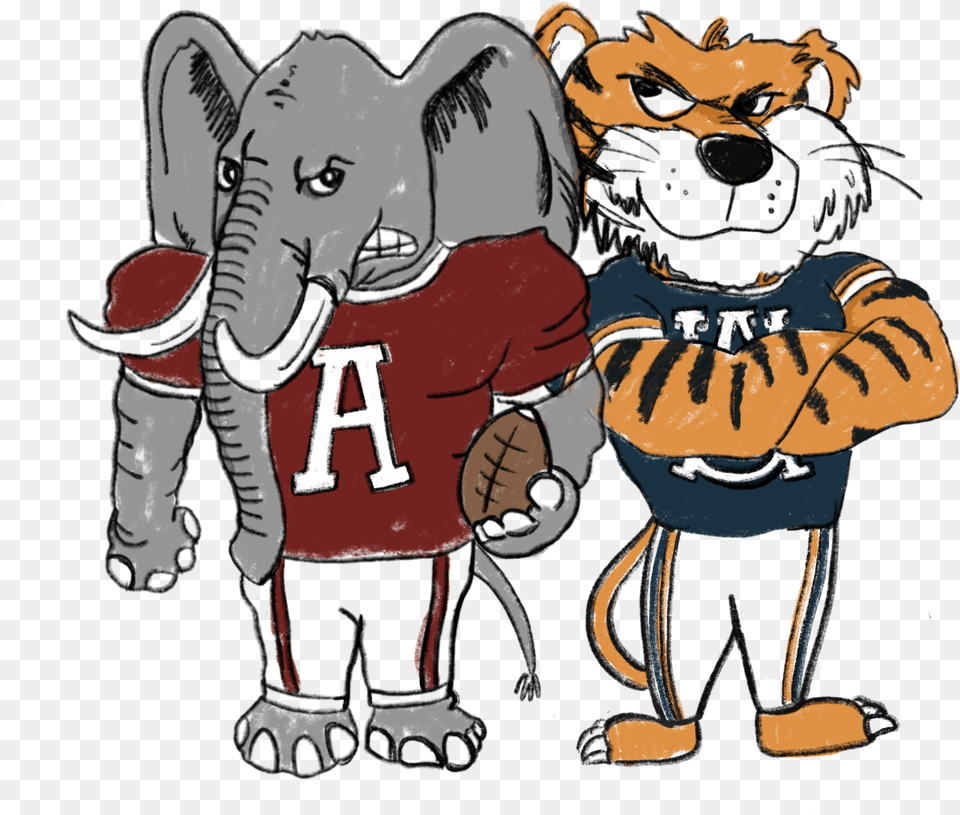 Alabama Football Cartoon, Baby, Person, Mascot, Face Png Image