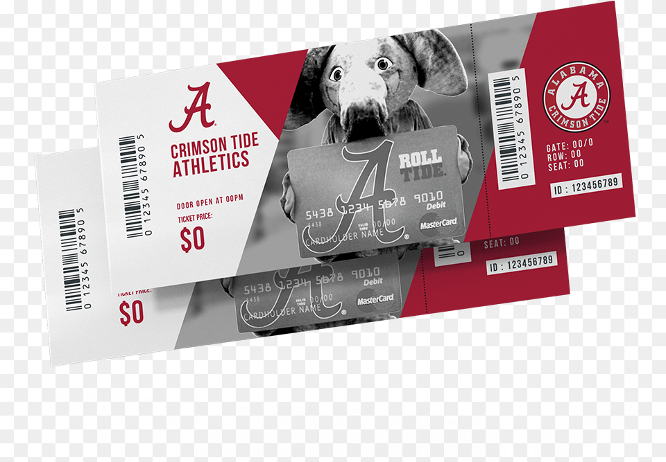 Alabama Lsu 2019 Ticket, Paper, Text, Animal, Bear Png Image