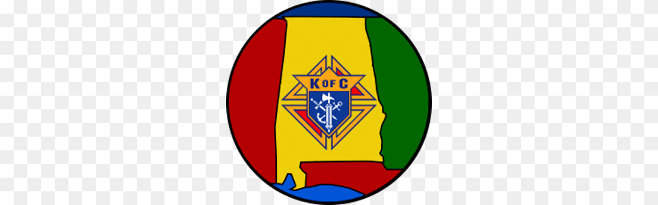 Alabama State Council Knights Of Columbus, Badge, Logo, Symbol, Emblem Free Png Download