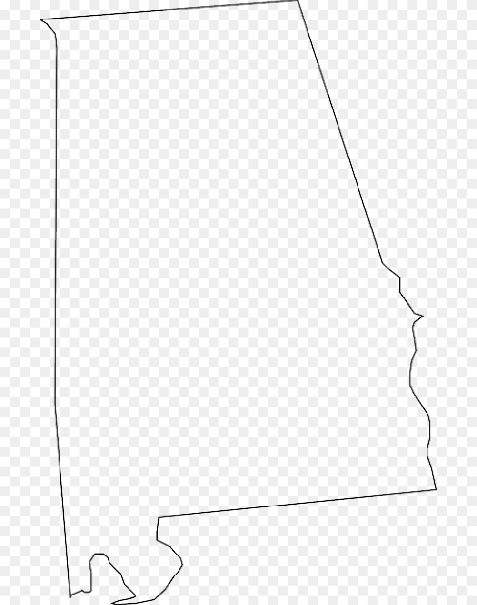 Alabama State Map Outline United States Of America, Text, Paper Png Image