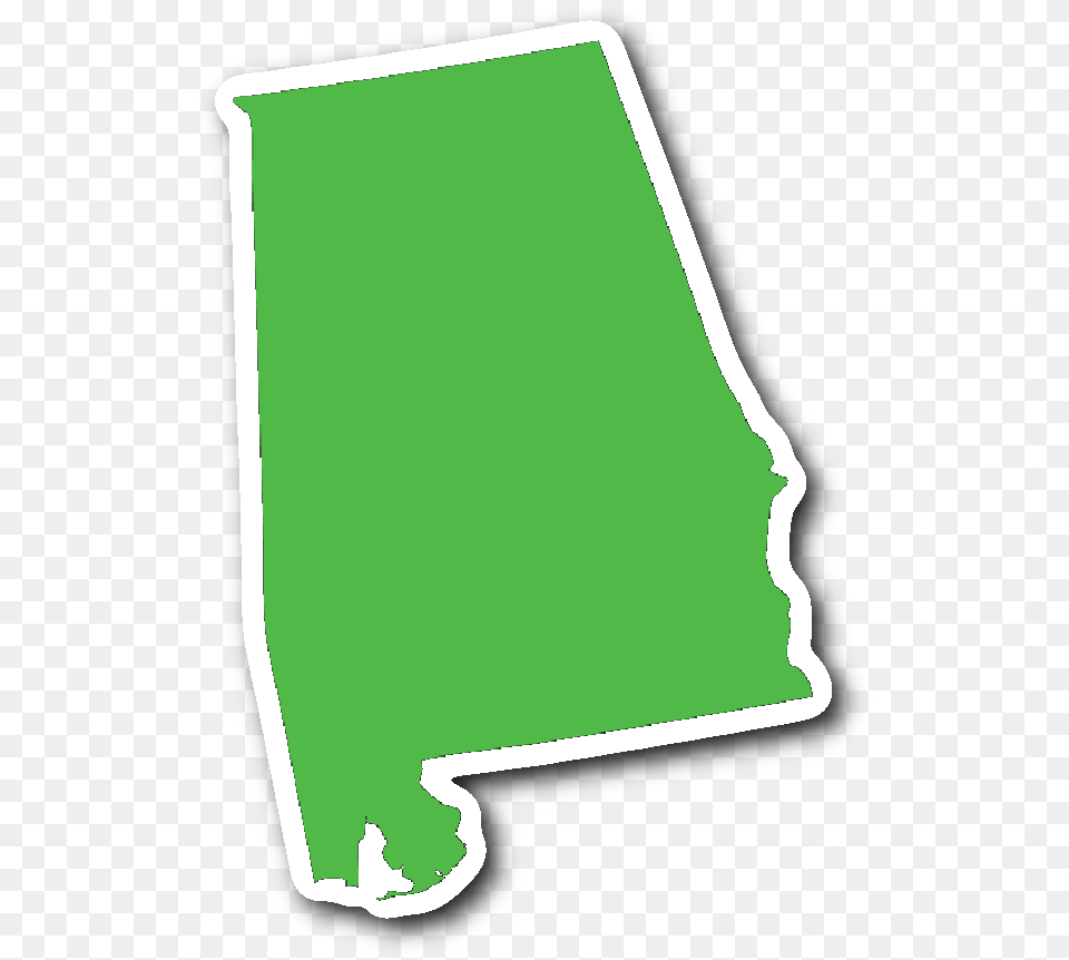 Alabama State Shape Sticker Lime Green Alabama T Shirts Alabama, Text, Ammunition, Grenade, Weapon Free Png Download