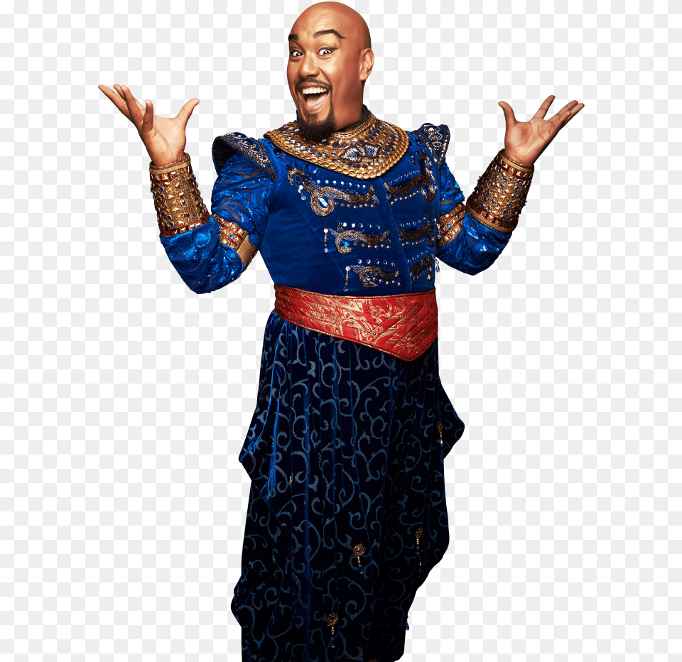 Aladdin 2019 Genie, Adult, Solo Performance, Person, Performer Free Png