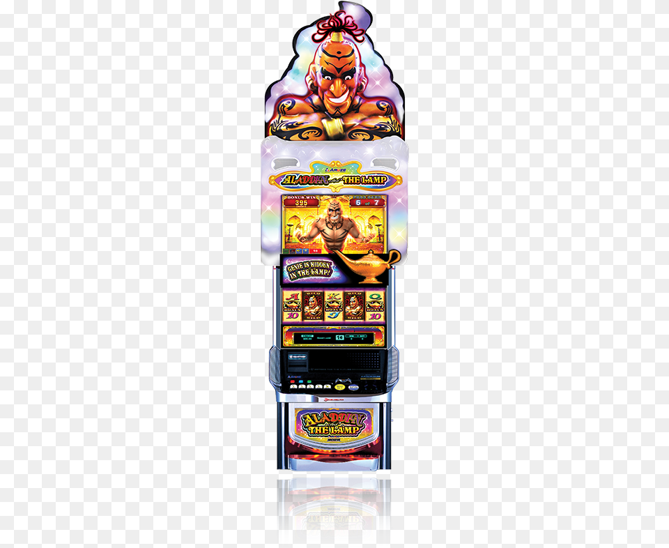 Aladdin And The Lamp Features Multiple Bonus Games Aladdin, Person, Gambling, Game, Slot Free Png