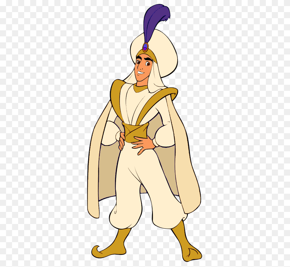 Aladdin As Prince Ali, Person, Cartoon, Face, Head Free Png Download