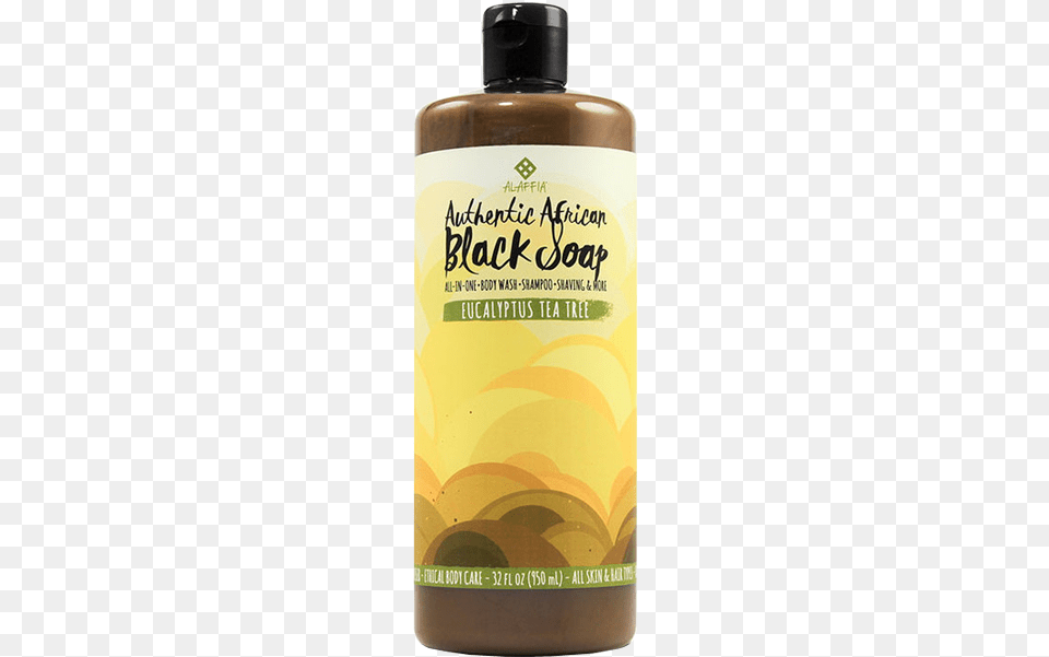 Alaffia Authentic African Black Soap Eucalyptus Tea Alaffia Authentic African Black Soap Unscented, Bottle, Shampoo, Cosmetics, Herbal Free Png Download