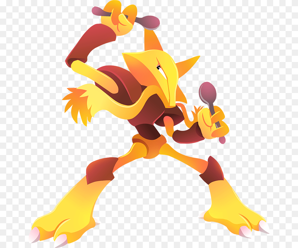 Alakazam, Fire, Flame, Art, Modern Art Free Png