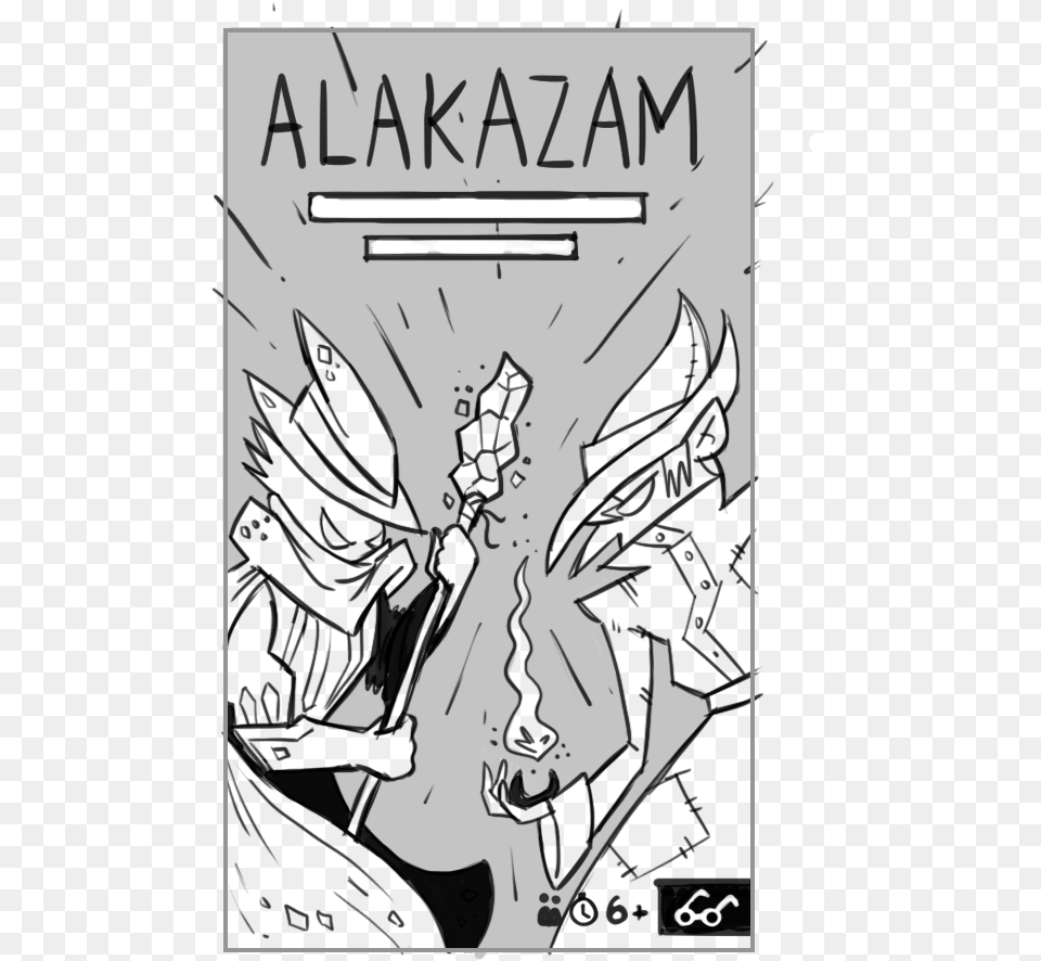 Alakazam Hayden Aube Cartoon, Book, Comics, Publication, Stencil Free Transparent Png