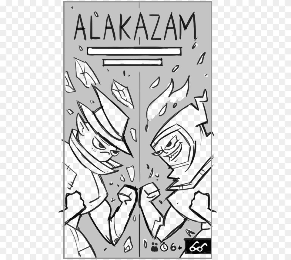 Alakazam Hayden Aube Illustration, Book, Publication, Stencil, Comics Free Png Download