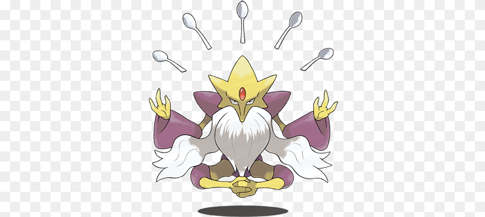 Alakazam Mega Evolution Alakazam Pokemon, Book, Publication, Comics, Cutlery Free Png Download