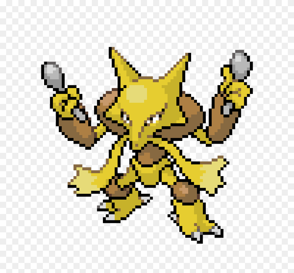 Alakazam Pixel Art Maker, Animal, Bee, Insect, Invertebrate Free Png