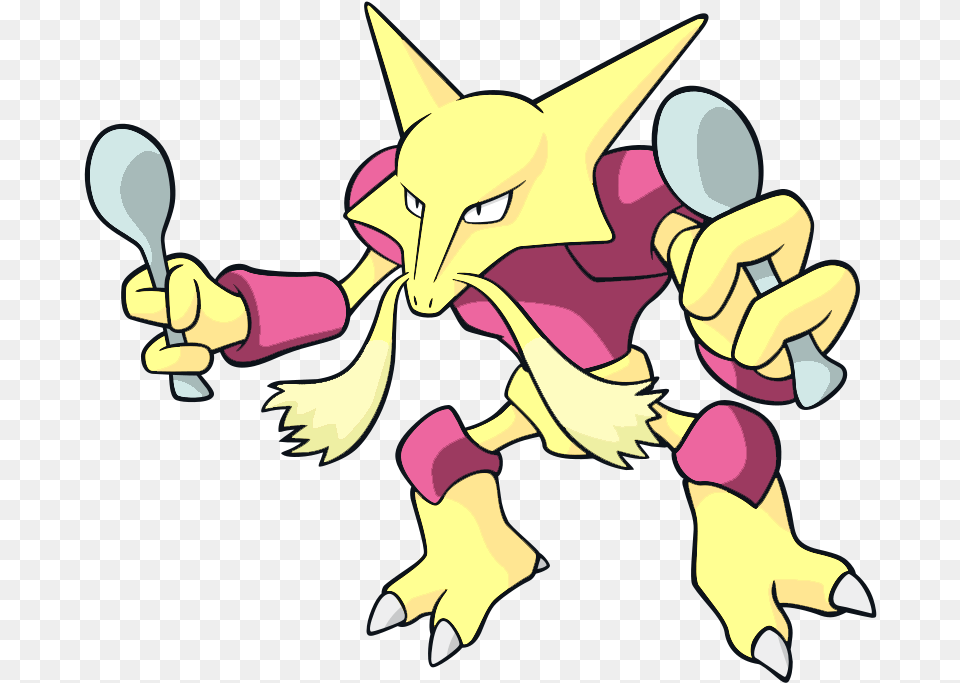 Alakazam Pokemon, Cutlery, Book, Comics, Publication Free Png