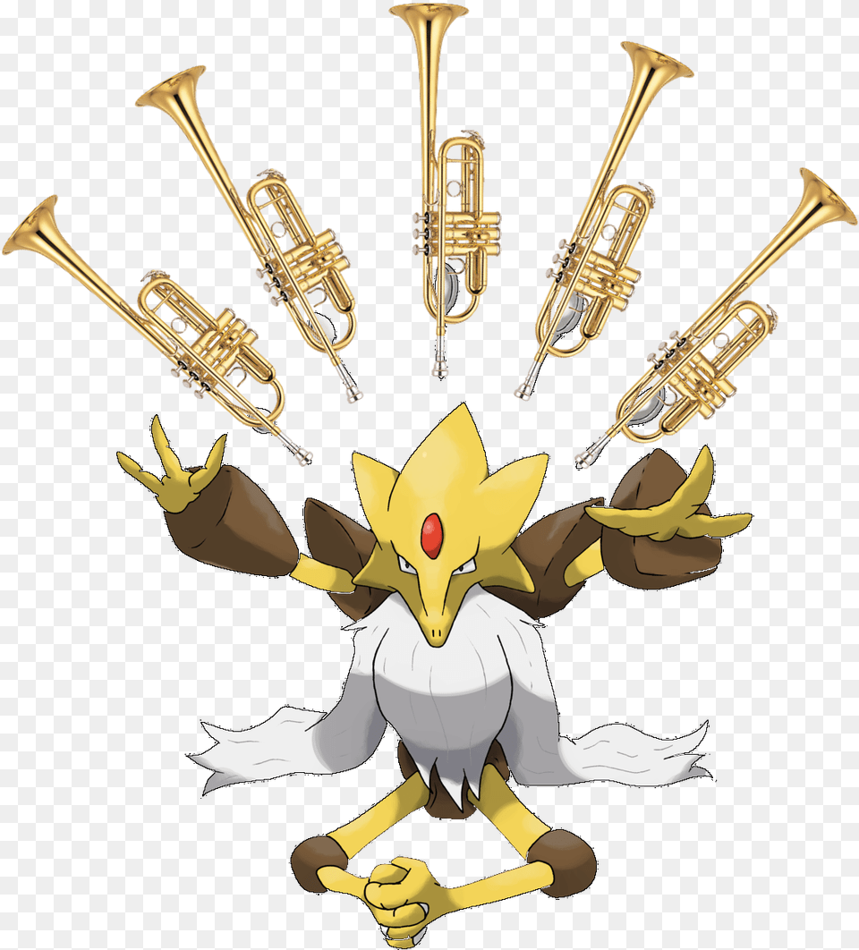 Alakazam Shadow Pokemon Go Mega Evolution Pokemon Alakazam, Musical Instrument, Brass Section, Horn, Trumpet Free Png Download