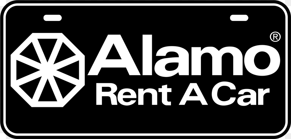 Alamo Rent A Car 4100 Logo Transparent Alamo Rent A Car, License Plate, Transportation, Vehicle Png Image