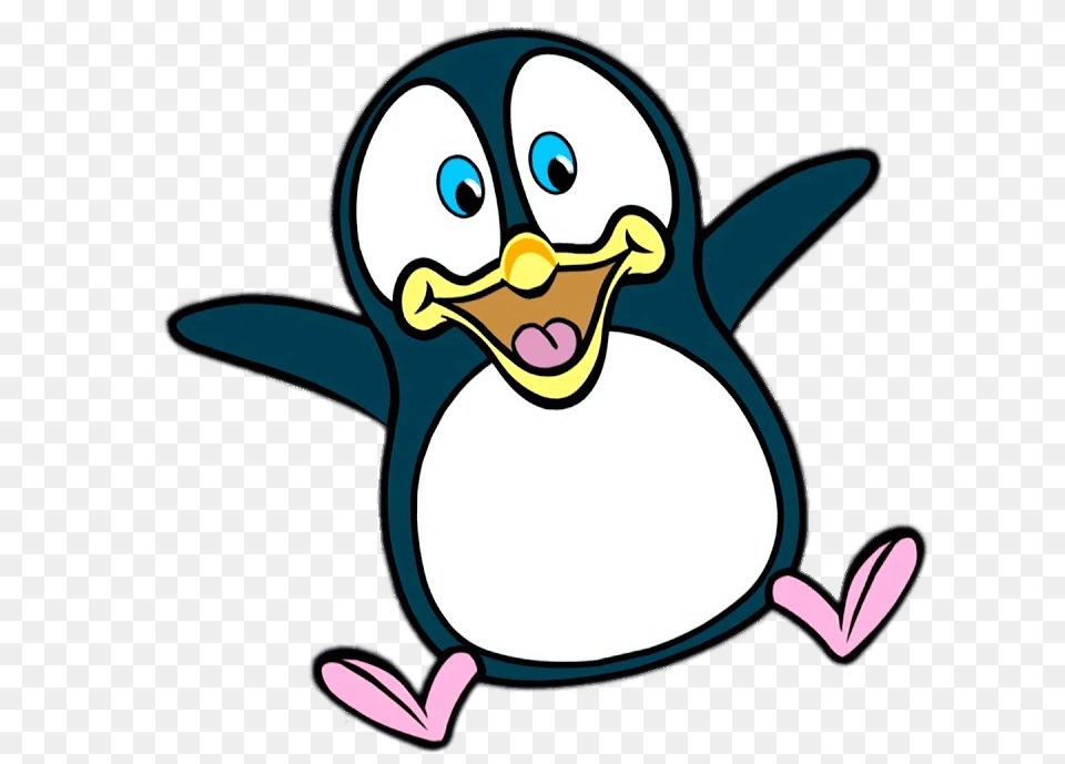 Alan The Penguin Jumping, Animal, Bird, Face, Head Free Png