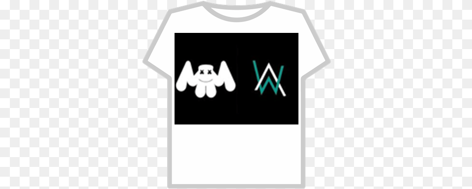 Alan Walker Marshmello T Shirt Roblox Fire, Clothing, T-shirt Png Image
