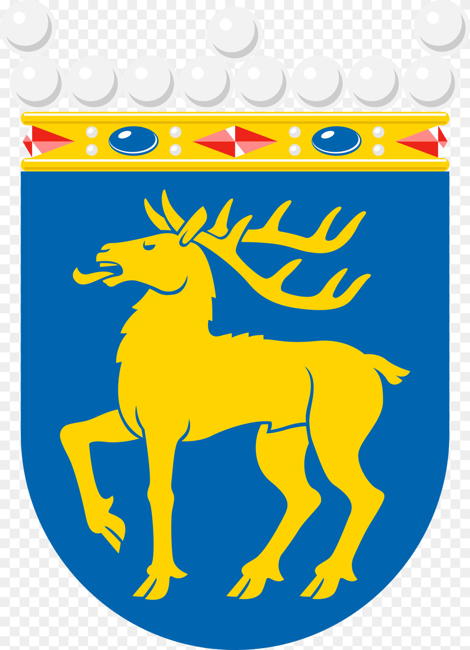 Aland Islands Coat Of Arms, Animal, Deer, Mammal, Wildlife Free Png