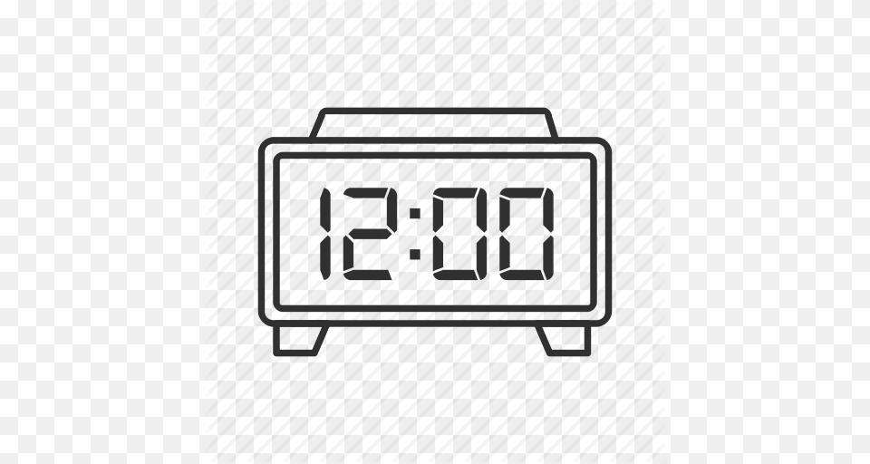 Alarm Alarm Clock Clock Digital Clock Midnight Noon Time Icon, Gate, Jar, Text Free Transparent Png