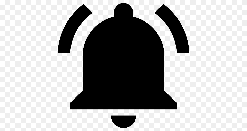 Alarm Bell, Stencil, Silhouette Free Transparent Png