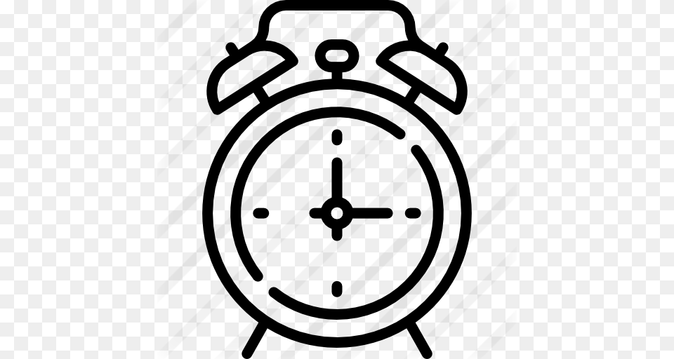 Alarm Clock, Gray Png