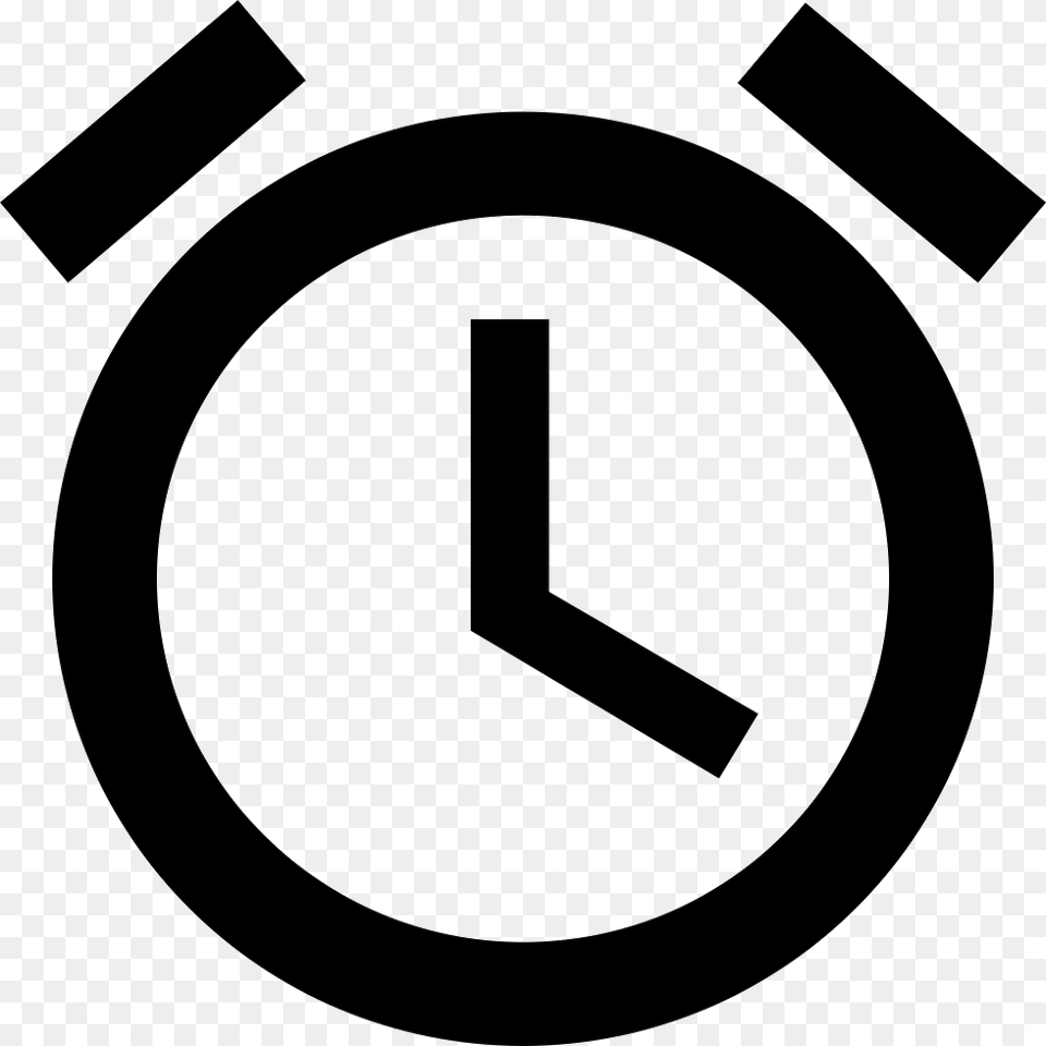 Alarm Clock 8 Bit Grayscale, Symbol, Number, Text, Ammunition Free Png