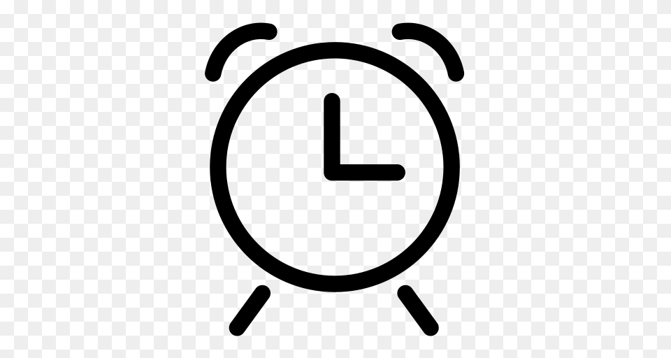 Alarm Clock Alert Clock Icon With And Vector Format For, Gray Free Png