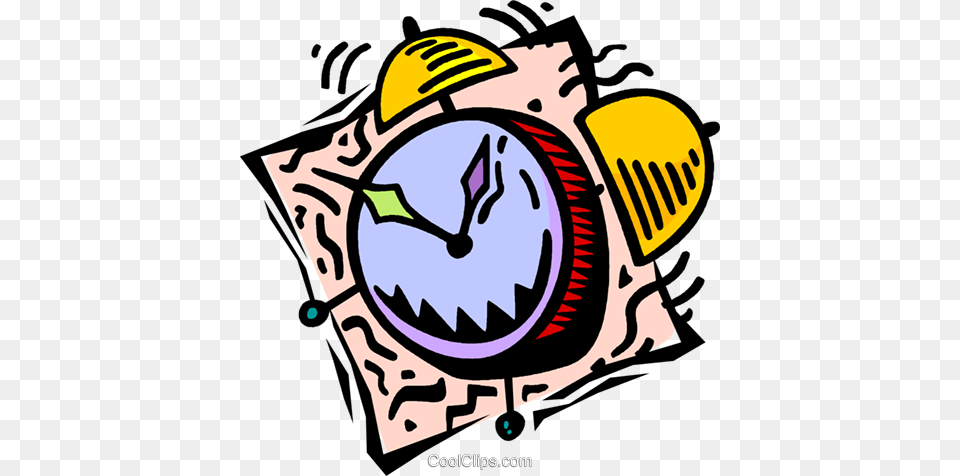 Alarm Clock Clock Royalty Vector Clip Art Illustration, Clothing, Hardhat, Helmet, Ammunition Free Png