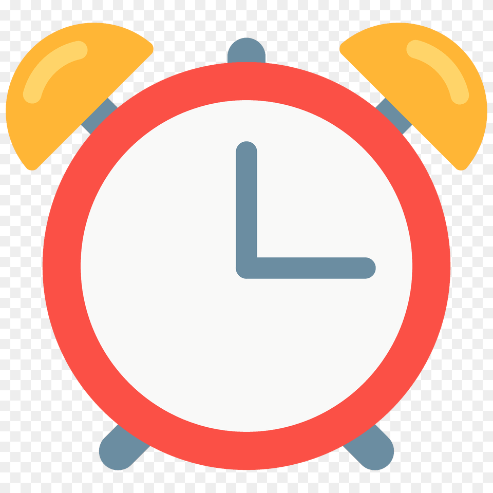Alarm Clock Emoji Clipart, Alarm Clock, Sign, Symbol Png Image