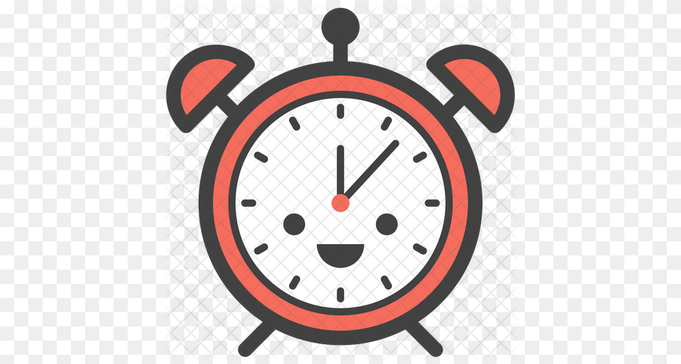 Alarm Clock Emoji Icon Clock Flat Design, Alarm Clock Free Transparent Png