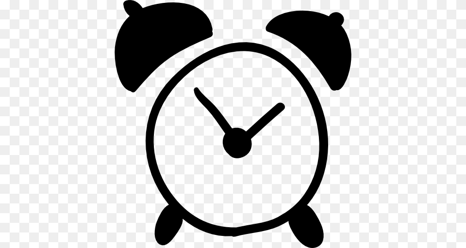 Alarm Clock Hand Drawn Tool, Alarm Clock, Smoke Pipe Png Image