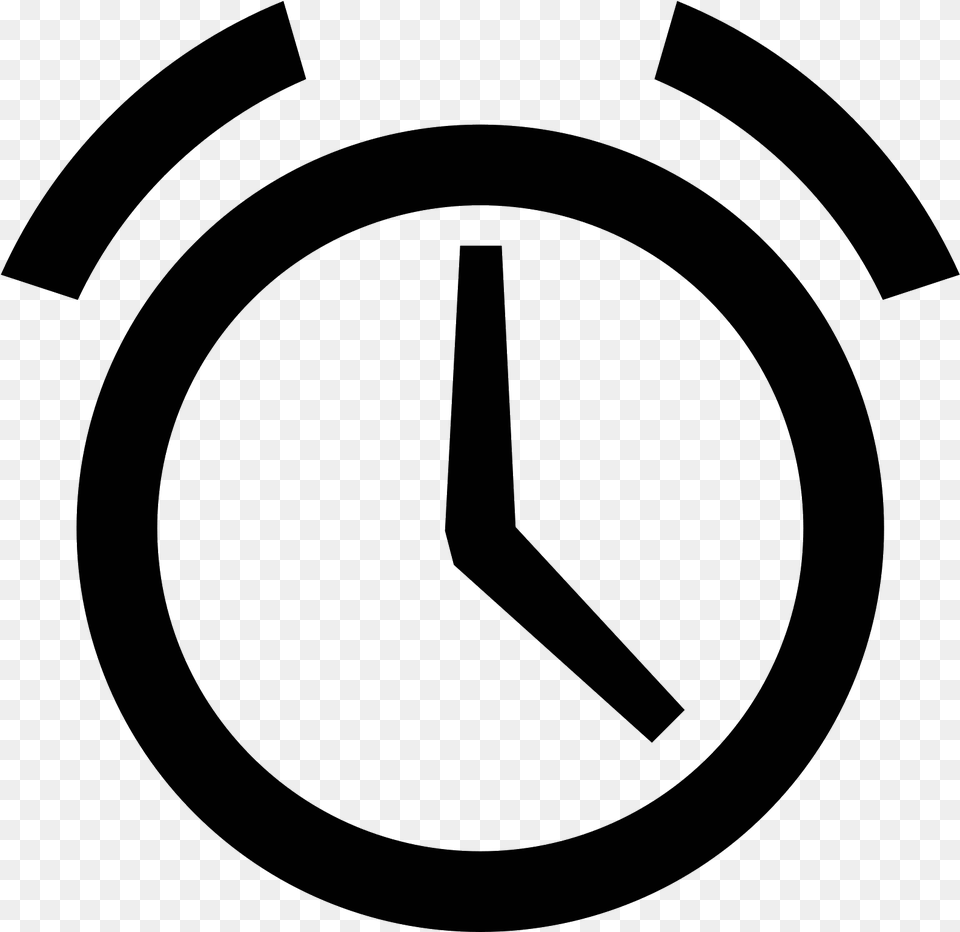 Alarm Clock Icon Alarm Clock Icon, Gray Free Png Download