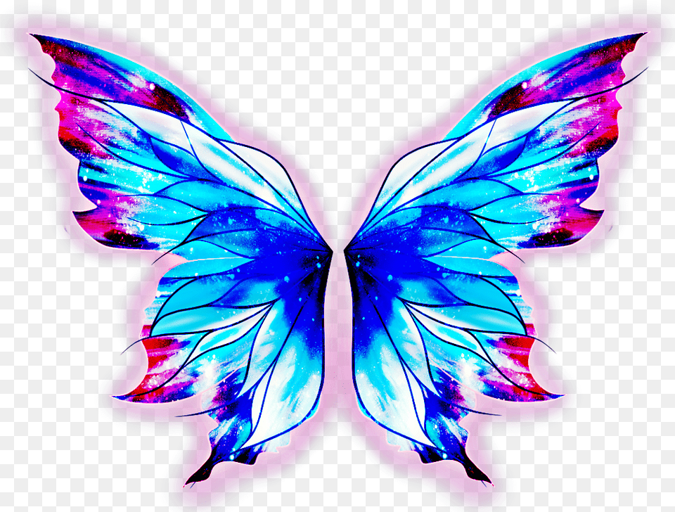 Alas Mariposa Wings Butterfly Galaxy Galaxia Fairy Wings Transparent Background, Accessories, Light, Purple, Art Free Png Download