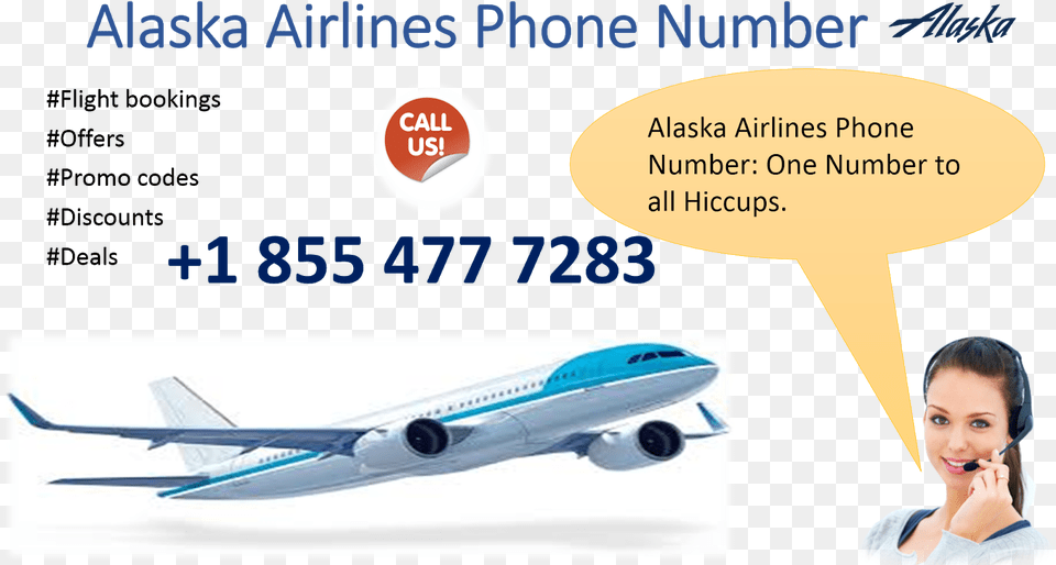 Alaska Airlines Phone Number For All Hiccups Assistance Alaska Air Group, Aircraft, Airliner, Airplane, Vehicle Png