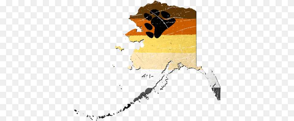 Alaska Silhouette Bear Pride Flag Alaska Png Image