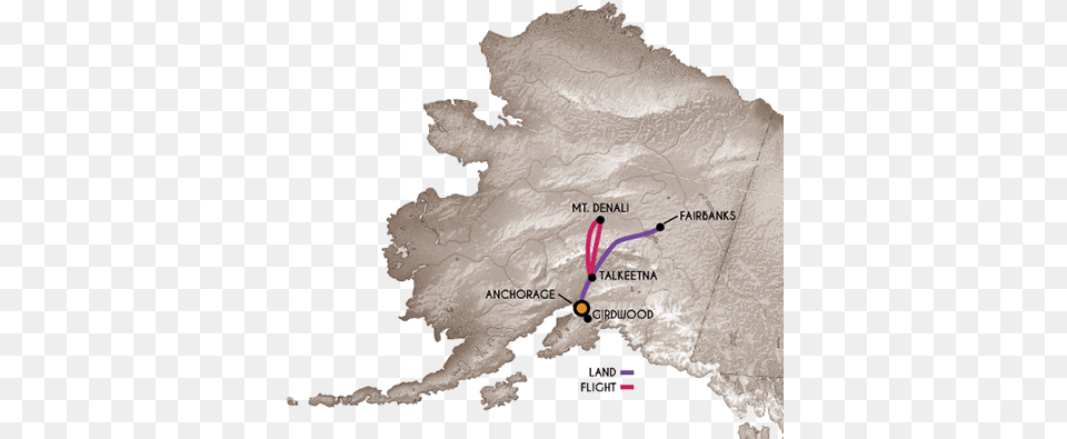 Alaska Tours Amp Cruises Canada Ogilvie Mountains Map, Chart, Plot, Atlas, Diagram Free Png